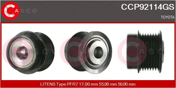 Belt Pulley, alternator (CCP92114GS)