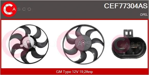 Fan, engine cooling (CEF77304AS)