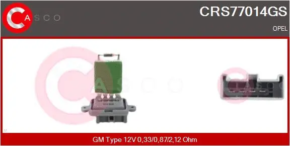 Resistor, interior blower (CRS77014GS)