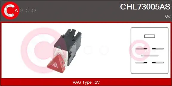 Hazard Warning Light Switch (CHL73005AS)