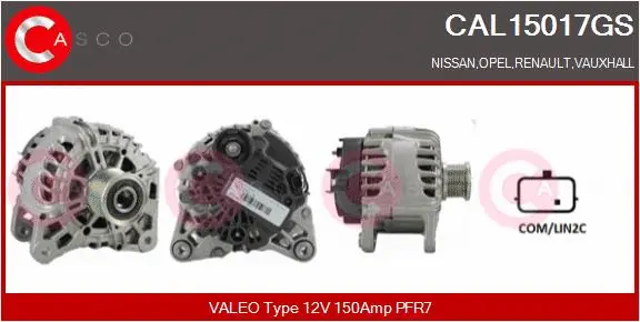 Alternator (CAL15017GS)