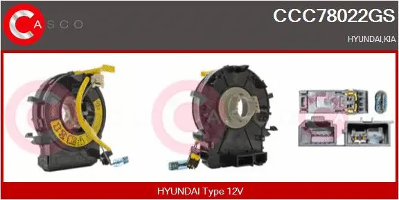 Clockspring, airbag (CCC78022GS)