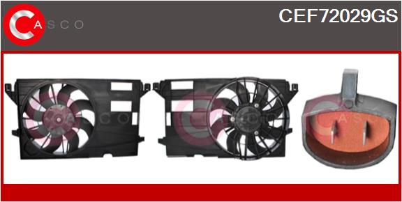 Electric Motor, radiator fan (CEF72029GS)
