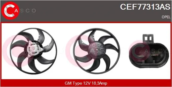 Fan, engine cooling (CEF77313AS)