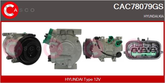 Compressor, air conditioning (CAC78079GS)