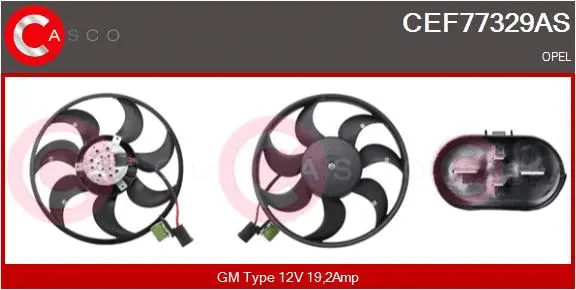Fan, engine cooling (CEF77329AS)