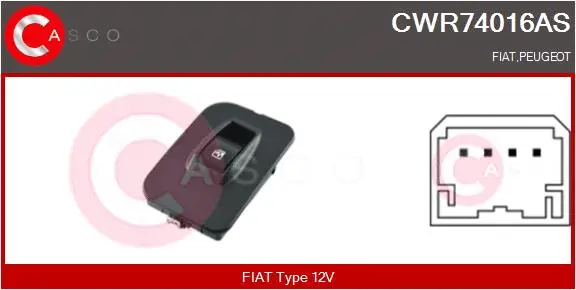 Switch, window regulator (CWR74016AS)