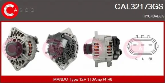 Alternator (CAL32173GS)