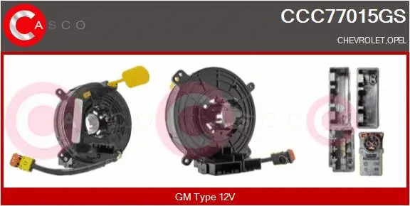 Clockspring, airbag (CCC77015GS)
