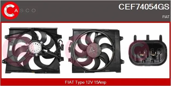 Electric Motor, radiator fan (CEF74054GS)