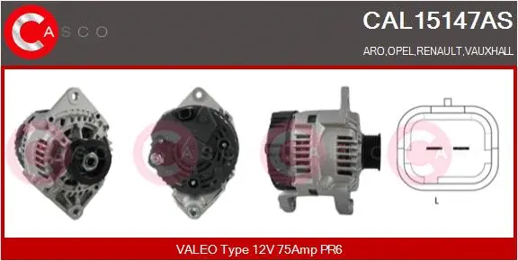 Alternator (CAL15147AS)
