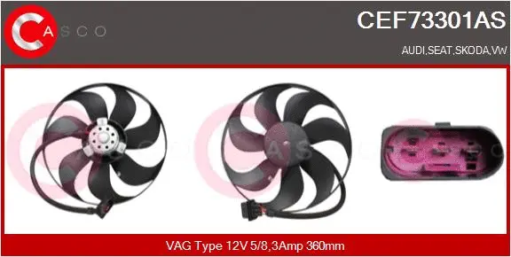 Fan, engine cooling (CEF73301AS)