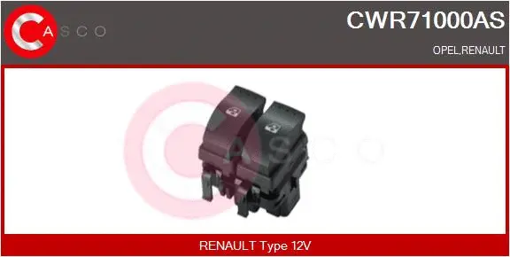 Switch, window regulator (CWR71000AS)