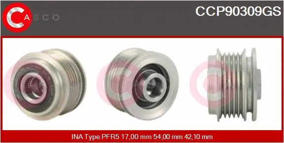 Belt Pulley, alternator (CCP90309GS)