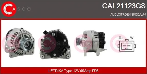 Alternator (CAL21123GS)