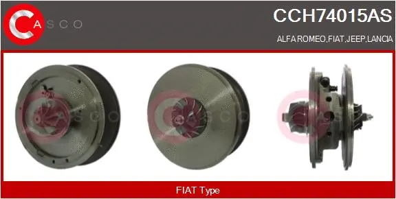 Core assembly, turbocharger (CCH74015AS)