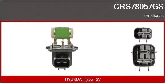 Series resistor, electric motor (radiator fan) (CRS78057GS)