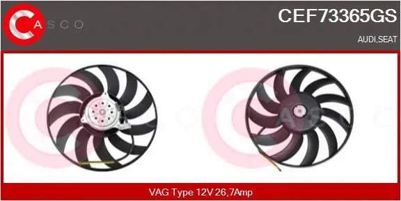 Fan, engine cooling (CEF73365GS)