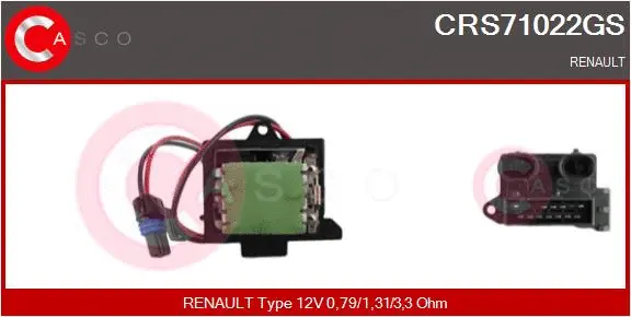 Resistor, interior blower (CRS71022GS)