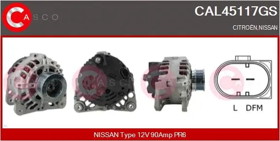 Alternator (CAL45117GS)