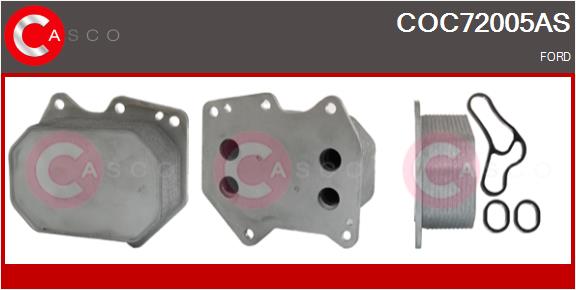 Oil Cooler, engine oil (COC72005AS)