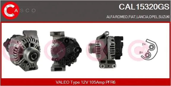 Alternator (CAL15320GS)