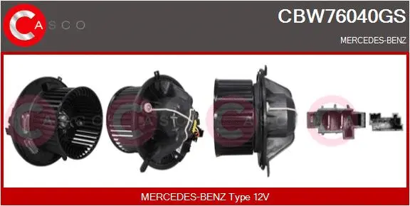Interior Blower (CBW76040GS)