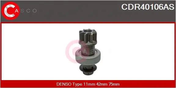 Pinion, starter (CDR40106AS)