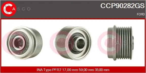 Belt Pulley, alternator (CCP90282GS)