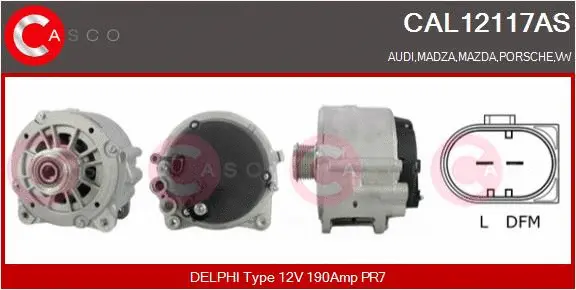 Alternator (CAL12117AS)