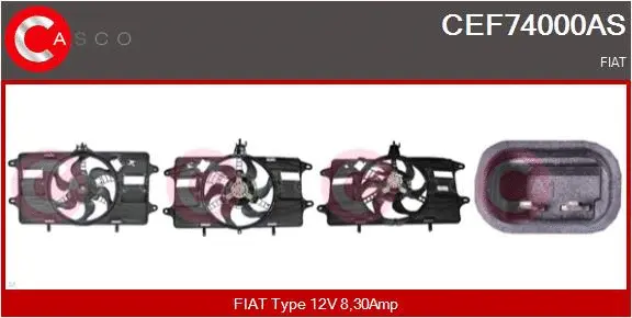 Electric Motor, radiator fan (CEF74000AS)