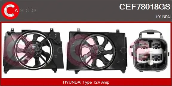 Electric Motor, radiator fan (CEF78018GS)
