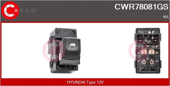 Switch, window regulator (CWR78081GS)