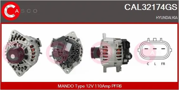 Alternator (CAL32174GS)