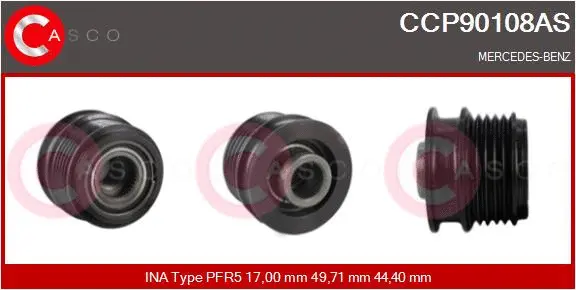 Belt Pulley, alternator (CCP90108AS)