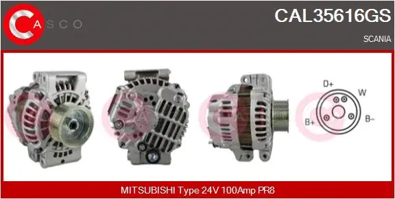 Alternator (CAL35616GS)