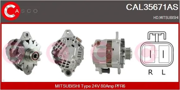 Alternator (CAL35671AS)