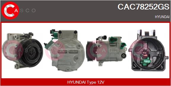 Compressor, air conditioning (CAC78252GS)