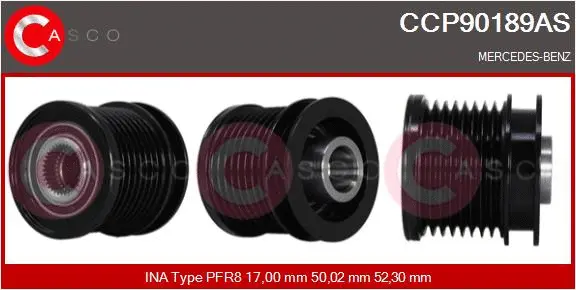 Belt Pulley, alternator (CCP90189AS)