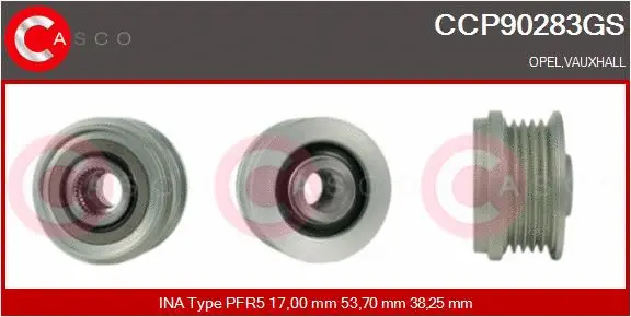 Belt Pulley, alternator (CCP90283GS)