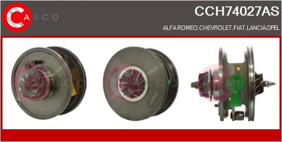 Core assembly, turbocharger (CCH74027AS)