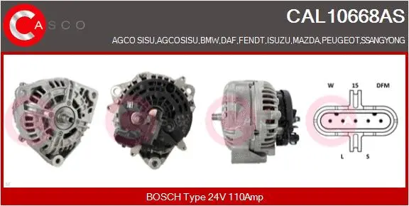 Alternator (CAL10668AS)