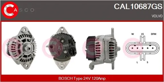 Alternator (CAL10687GS)