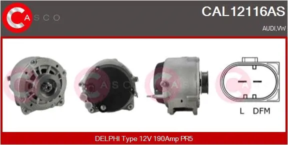 Alternator (CAL12116AS)