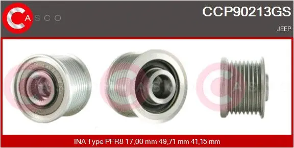 Belt Pulley, alternator (CCP90213GS)