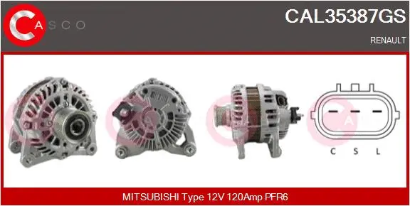 Alternator (CAL35387GS)
