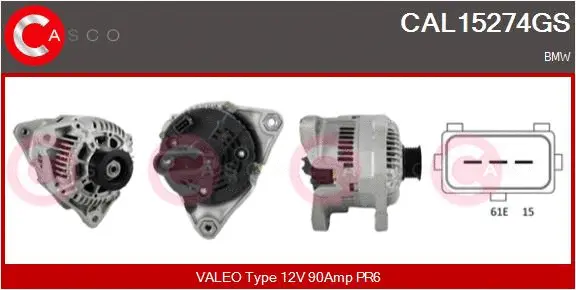 Alternator (CAL15274GS)