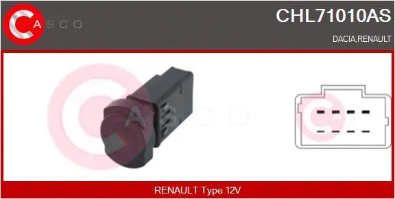 Hazard Warning Light Switch (CHL71010AS)