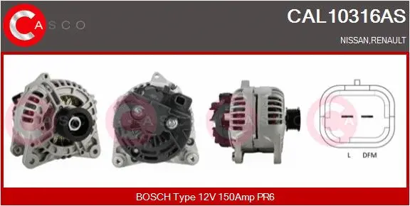 Alternator (CAL10316AS)