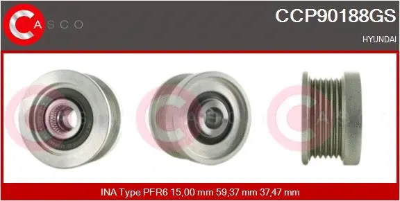 Belt Pulley, alternator (CCP90188GS)